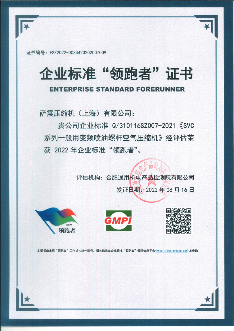 Great News！！！Sezie Compressor (Shanghai) Co., Ltd. won